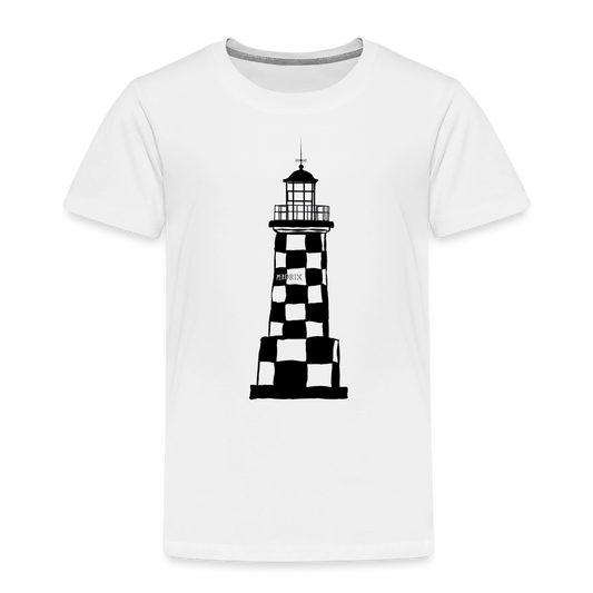 ENFANTS : T-SHIRTS / BALISE / Textile BLANC / Design NOIR - blanc