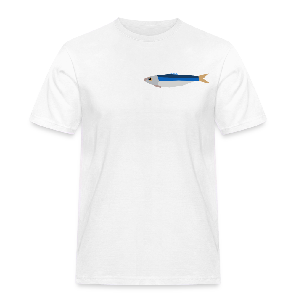 HOMMES : T-SHIRTS CLASSIQUES / SARDINE / TEXTILE BLANC - blanc