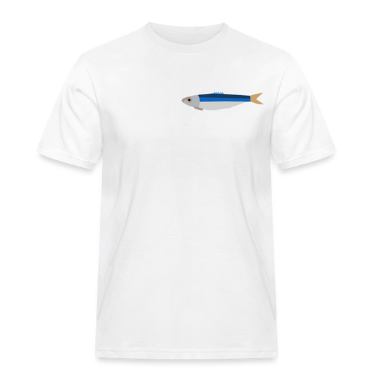 HOMMES : T-SHIRTS CLASSIQUES / SARDINE / TEXTILE BLANC - blanc