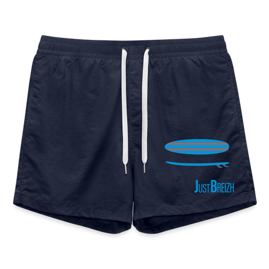 HOMMES : SHORT DE BAIN / SURF / TEXTILE BLEU FONCE - bleu marine