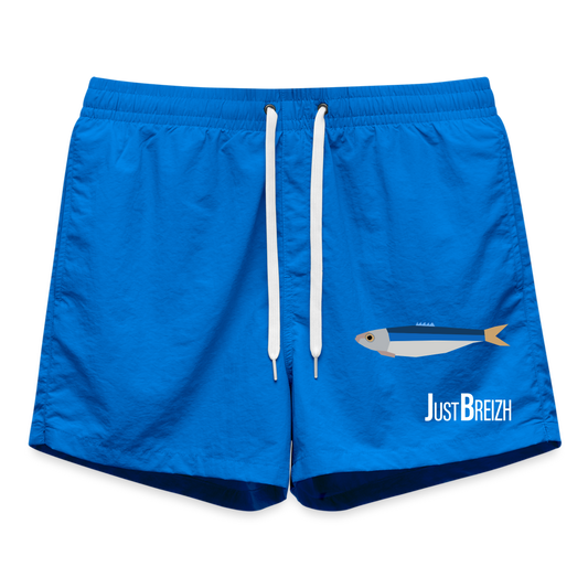 HOMMES : SHORT DE BAIN / SARDINE / TEXTILE BLEU - cobalt blue