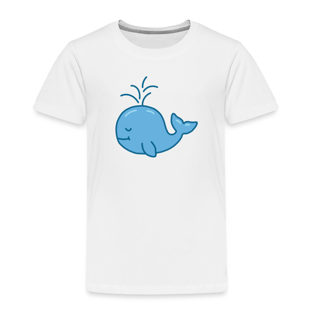 ENFANTS : T-SHIRTS / BALEINE / Textile BLANC / Design BLEU - blanc