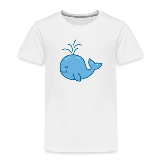 ENFANTS : T-SHIRTS / BALEINE / Textile BLANC / Design BLEU - blanc